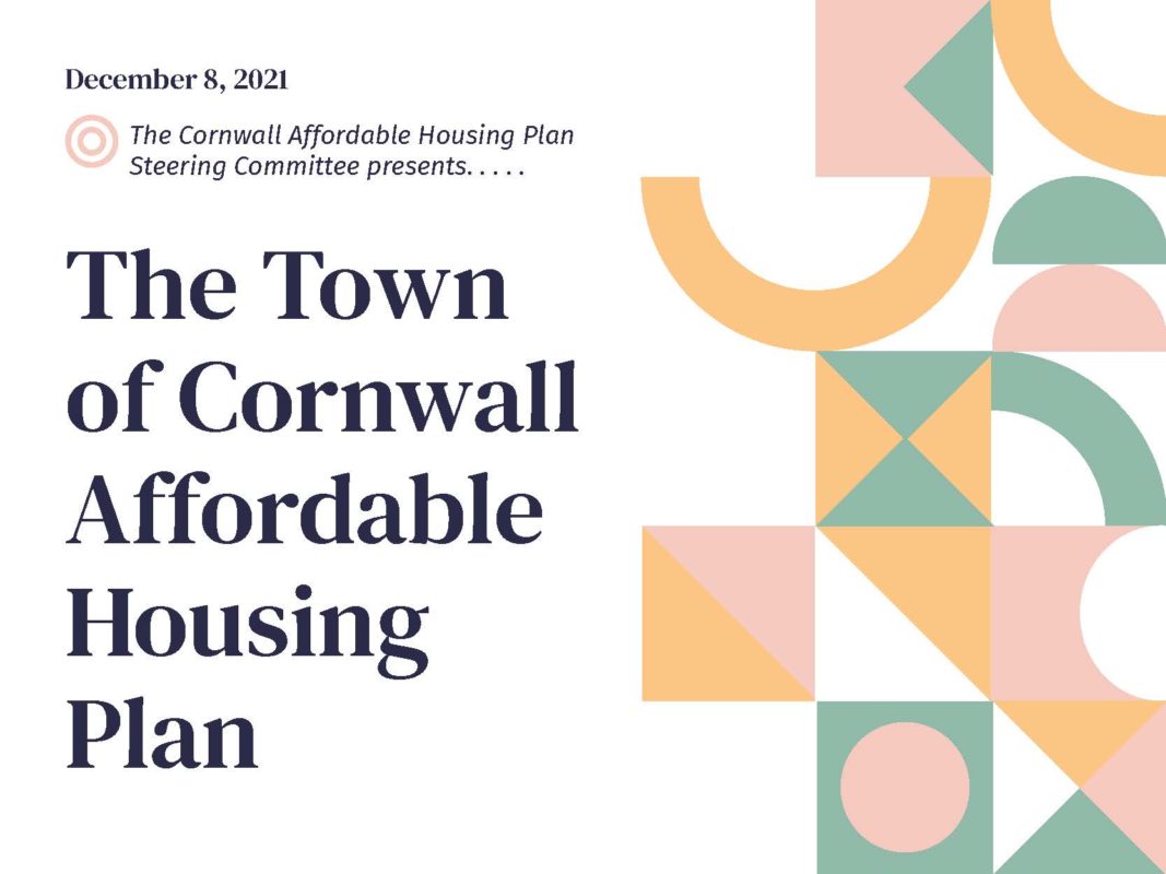 Cornwall Affordable Housing Plan Hearing - Cornwall CT